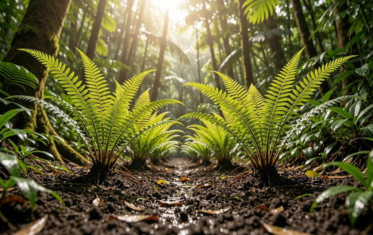 Natural sourcing in Borneo forest